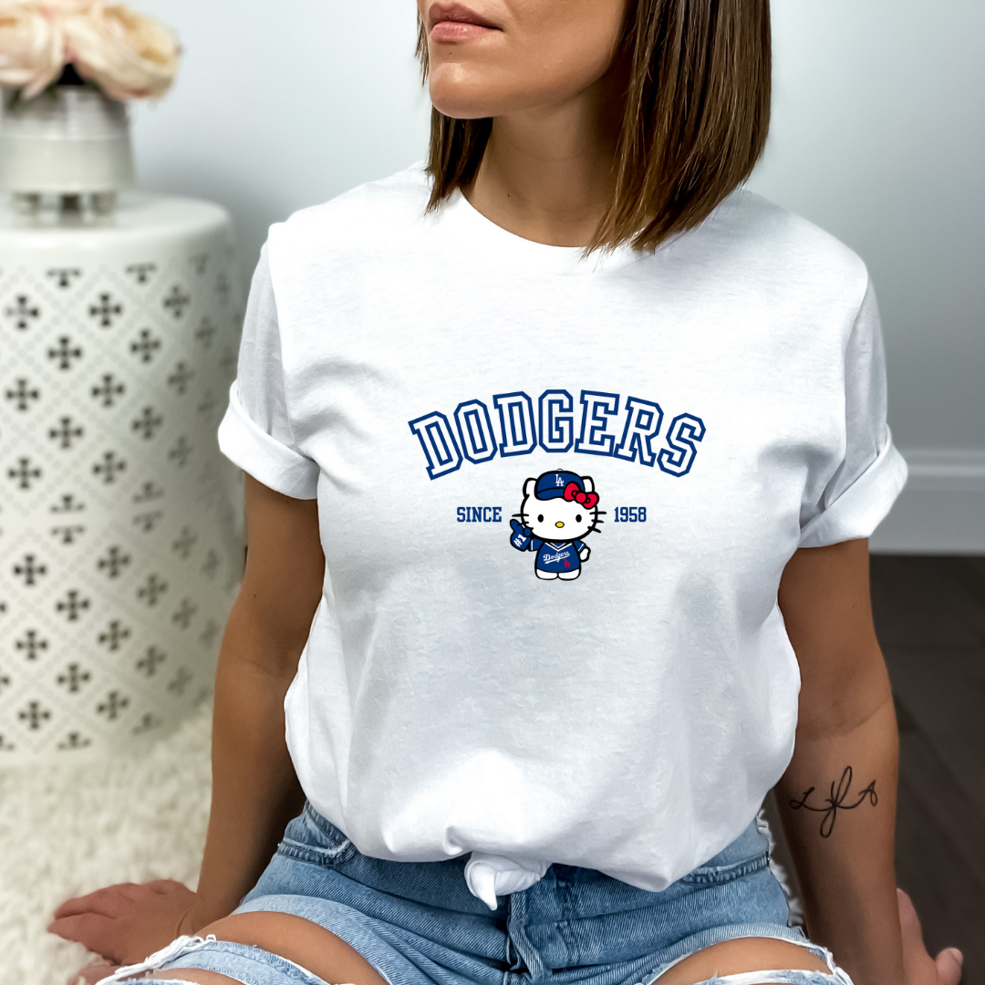 Hello Kitty X Dodgers Tee